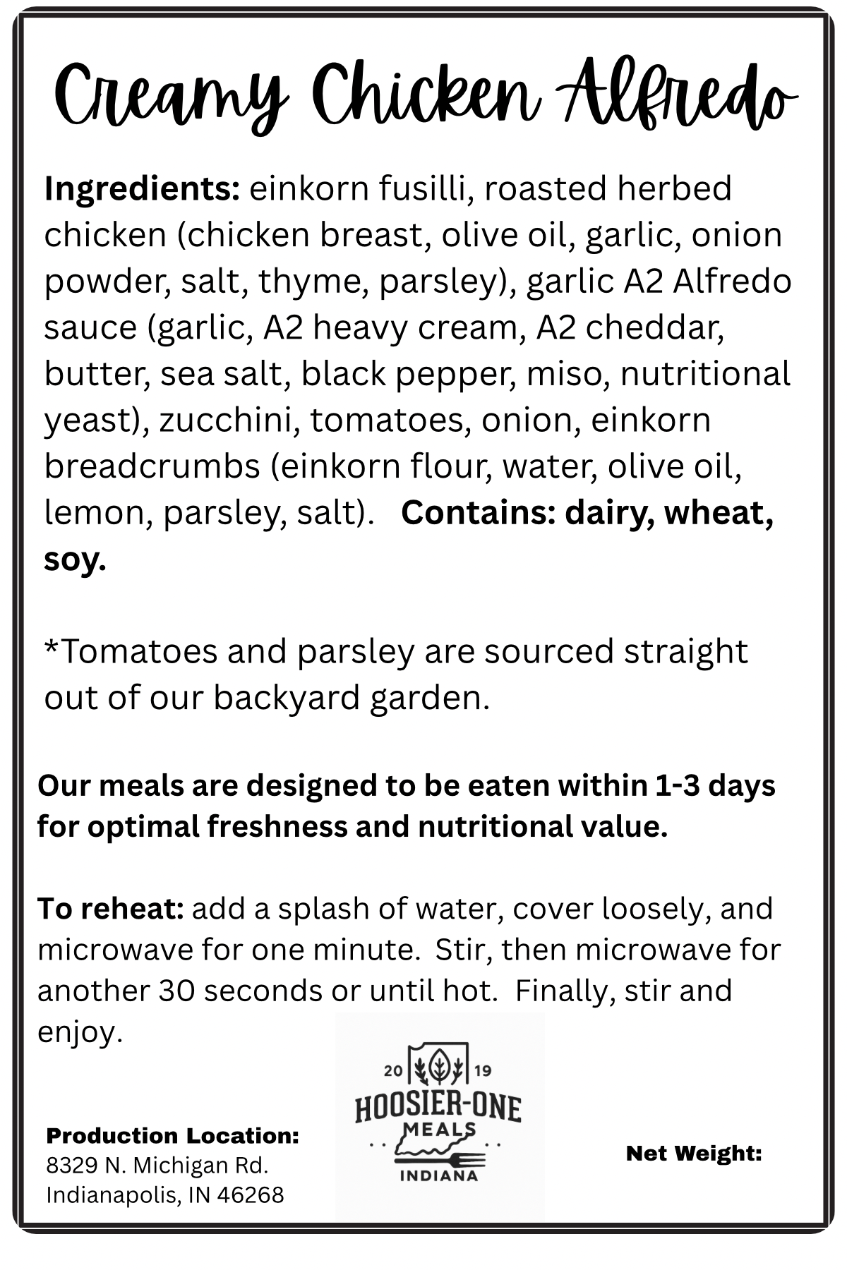 Creamy Chicken Alfredo - EverReady