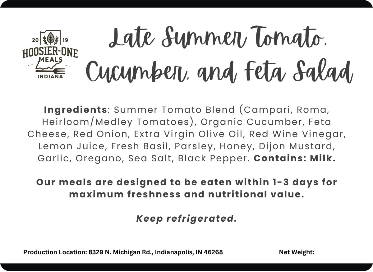 Late Summer Tomato, Cucumber & Feta Salad