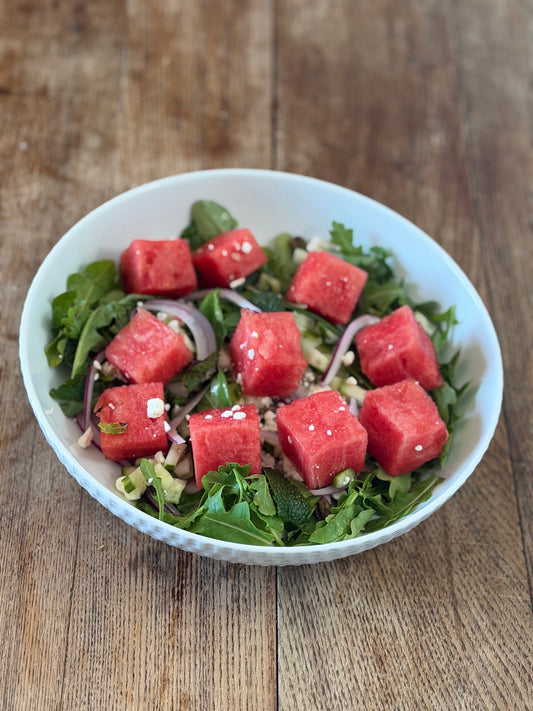 Watermelon Feta Mint Salad