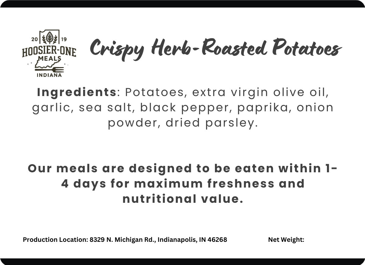 Side Crispy Herb Roasted Potatoes