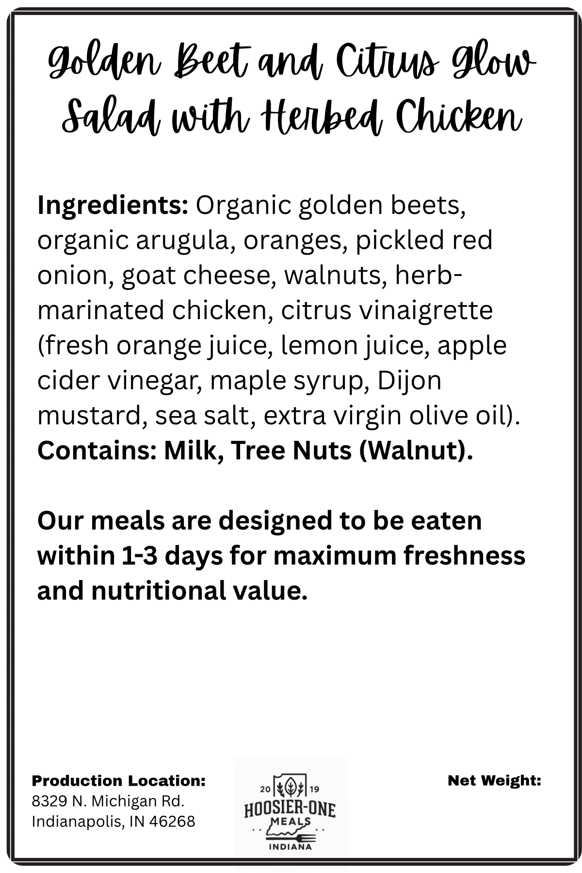 Golden Beet & Citrus Glow Salad