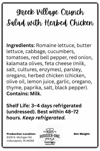 Greek Village Crunch Salad