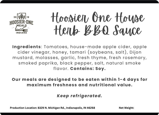 Hoosier One House Herb BBQ Sauce - 8oz