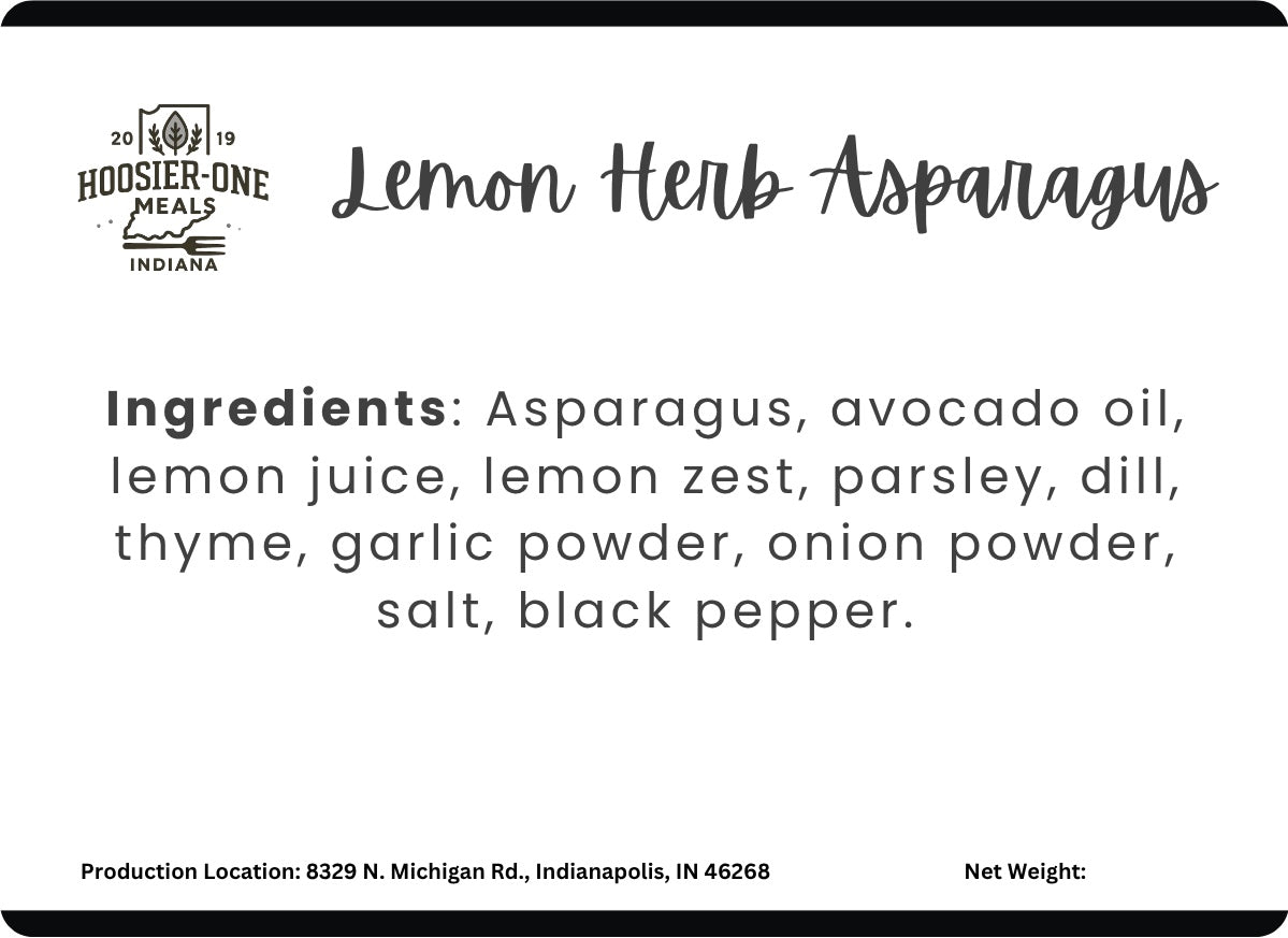 Side Grilled Lemon Herb Asparagus