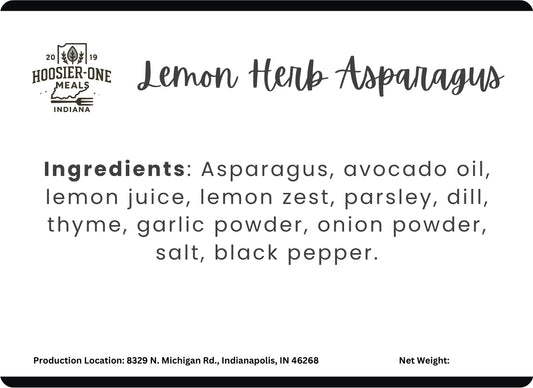 Side Grilled Lemon Herb Asparagus
