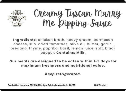 Creamy Tuscan Marry Me Dipping Sauce - Pint