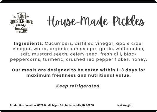 House Made Pickles - 8oz