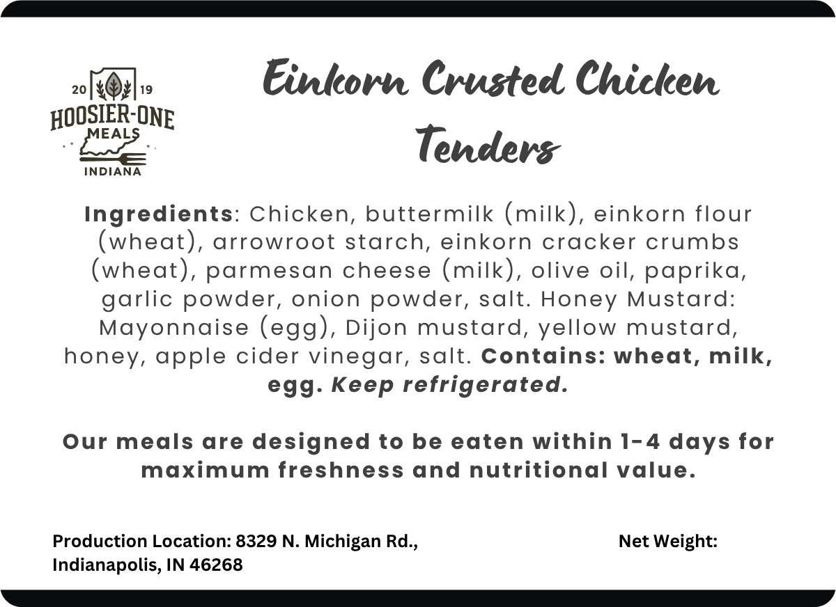 Einkorn-Crusted Chicken Tenders