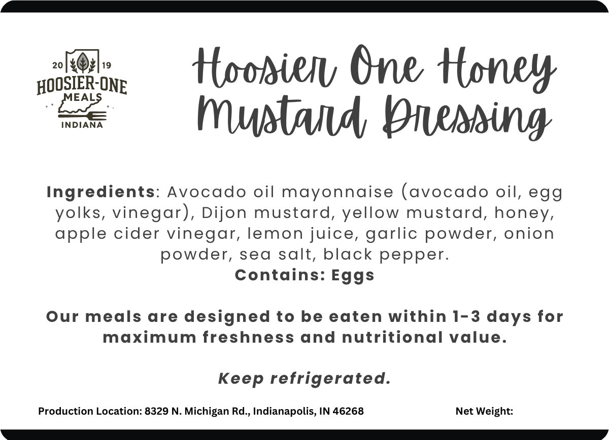 Hoosier One Honey Mustard Dressing - Pint