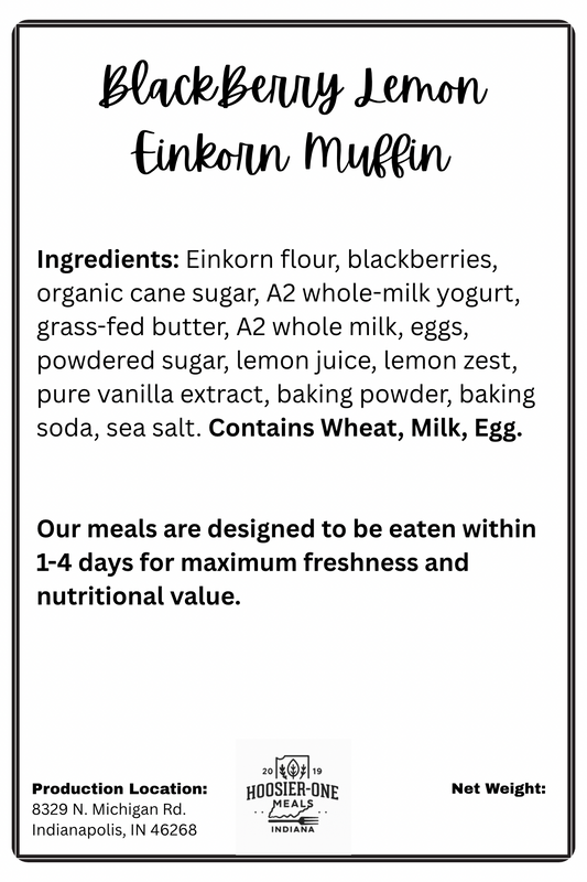 Blackberry Lemon Einkorn Muffin