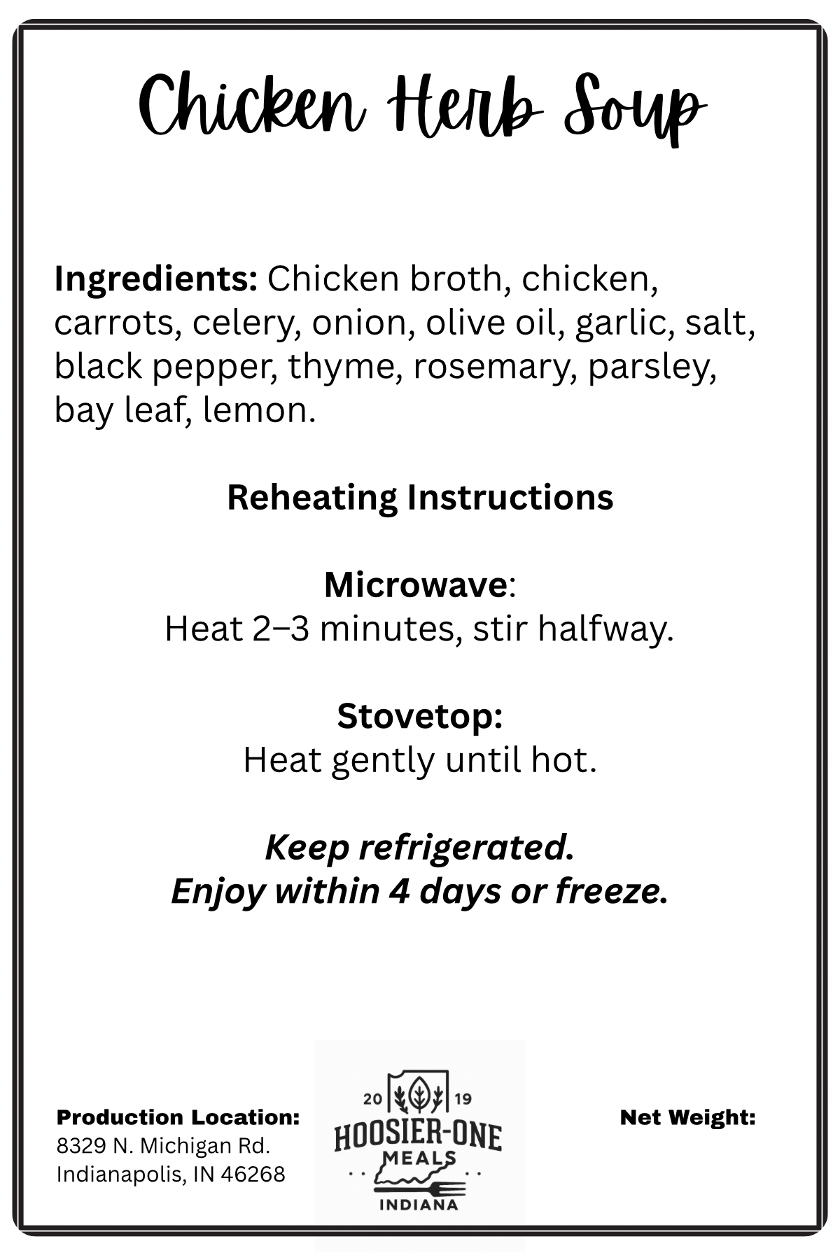 Chicken Herb Soup