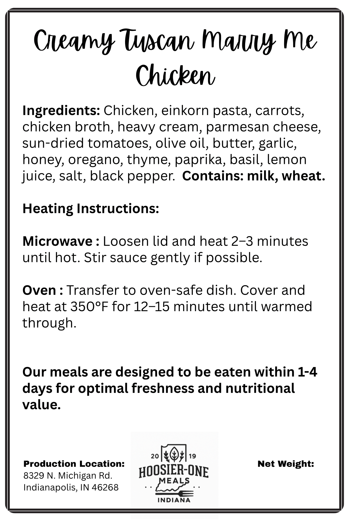 Creamy Tuscan Marry Me Chicken