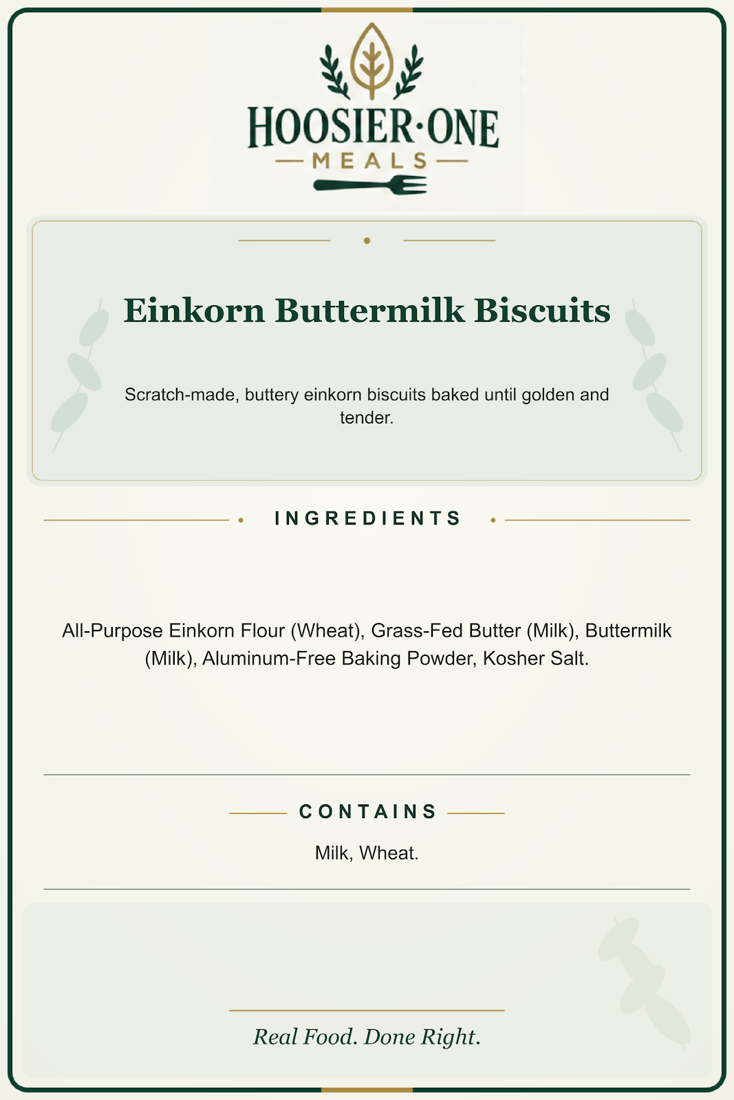 Hoosier One product information — Einkorn Buttermilk Biscuits — 4f0f0f0f541b