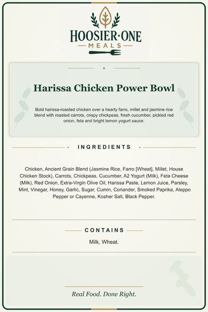 Hoosier One product information — Harissa Chicken Power Bowl — 0f60b4f62b3c